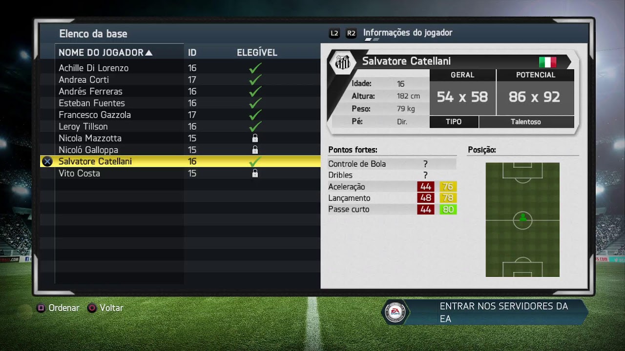 Live no  Canal Naldo Raiz,Fifa14 nostalgia,Premier,SANTOS, junto e misturado Série brasileira