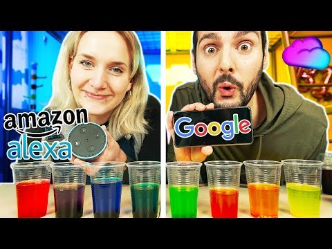 ALEXA vs. GOOGLE MACHEN SCHLEIM CHALLENGE! Wer kann den besseren Slime selber machen? Kaan vs. Nina