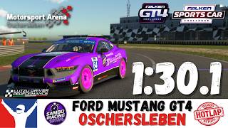 iRacing Mustang GT4 Oschersleben Guide 1:30.1 Ford Mustang GT4 Oscherleben Track Guide