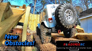 Backyard Crawler Course  New Obstacles!