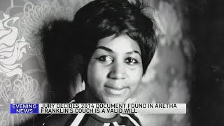 Jury decides newer Aretha Franklin will found in her couch after death is a valid document