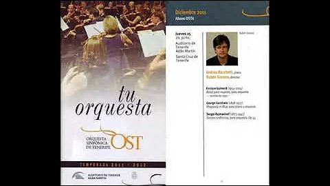 Andrea Bacchetti plays Gershwin with Tenerife Symp...