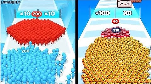 Max Levels Count Master 3D Vs food run 3D🔵🎮🧿All New Max Update Mobile Gameplay WE21