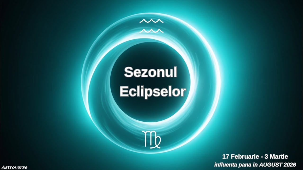 Sezonul Eclipselor  (influenta pana in AUGUST 2026): ,,Adevarul doare, dar curata!,,