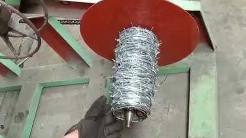 reverse twist barb wire machine