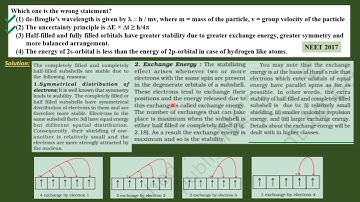 Which one is the wrong statement?(1)de-Broglie