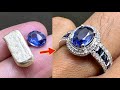 Custom Blue Sapphire Engagement Ring How It S Made Jewelry 