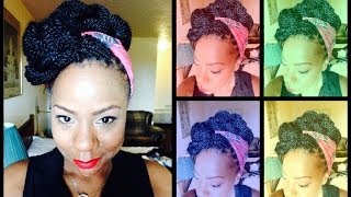 KINKY TWISTED UPDO! REQUESTED TUTORIAL