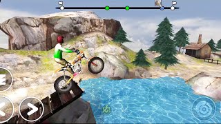 Trial Xtreme 4 - Lompat Tinggi di Air Terjun Motocross Video Gameplay screenshot 3