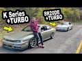 RAGING both my swapped S14’s! (What do I think of the K SWAP?!)