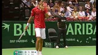 Davis Cup:Ivan Ljubicic vs Novak Djokovic - Last game