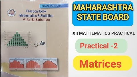 12th Math Practical Book | 12th Mathematics & Statistics | HSC Math Handbook all Solutions