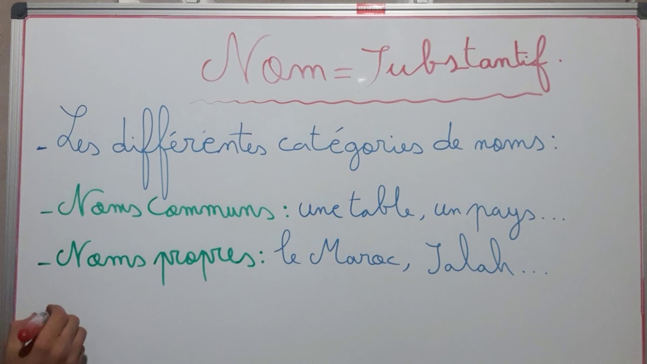 Le nom ✅appelé aussi substantif