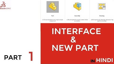 SolidWorks 2020 Tutorial 1: Application window Interface | New part | Starting SolidWorks 2020