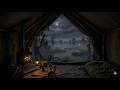 Gentle Rain in a Swamp Camp with Warm Campfire 🌧️🔥 ASMR for Deep Sleep &amp; Relaxation