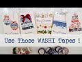 5 Easiest Washi Tape Christmas Cards ~ ✂️ Maremi's Small Art