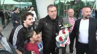 Trabzonspor kafilesine Hatay'da coşkulu karşılama!