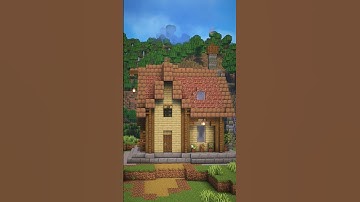 Basic Starter House #minecraft #minecraftbuilding #shortvideo