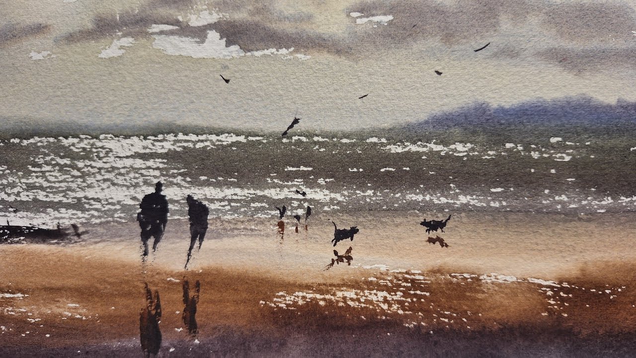 Capturing Coastal Atmosphere - Easy Seascape Painting in Watercolours