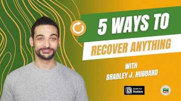 5 Ways To Recover Anything in Notion