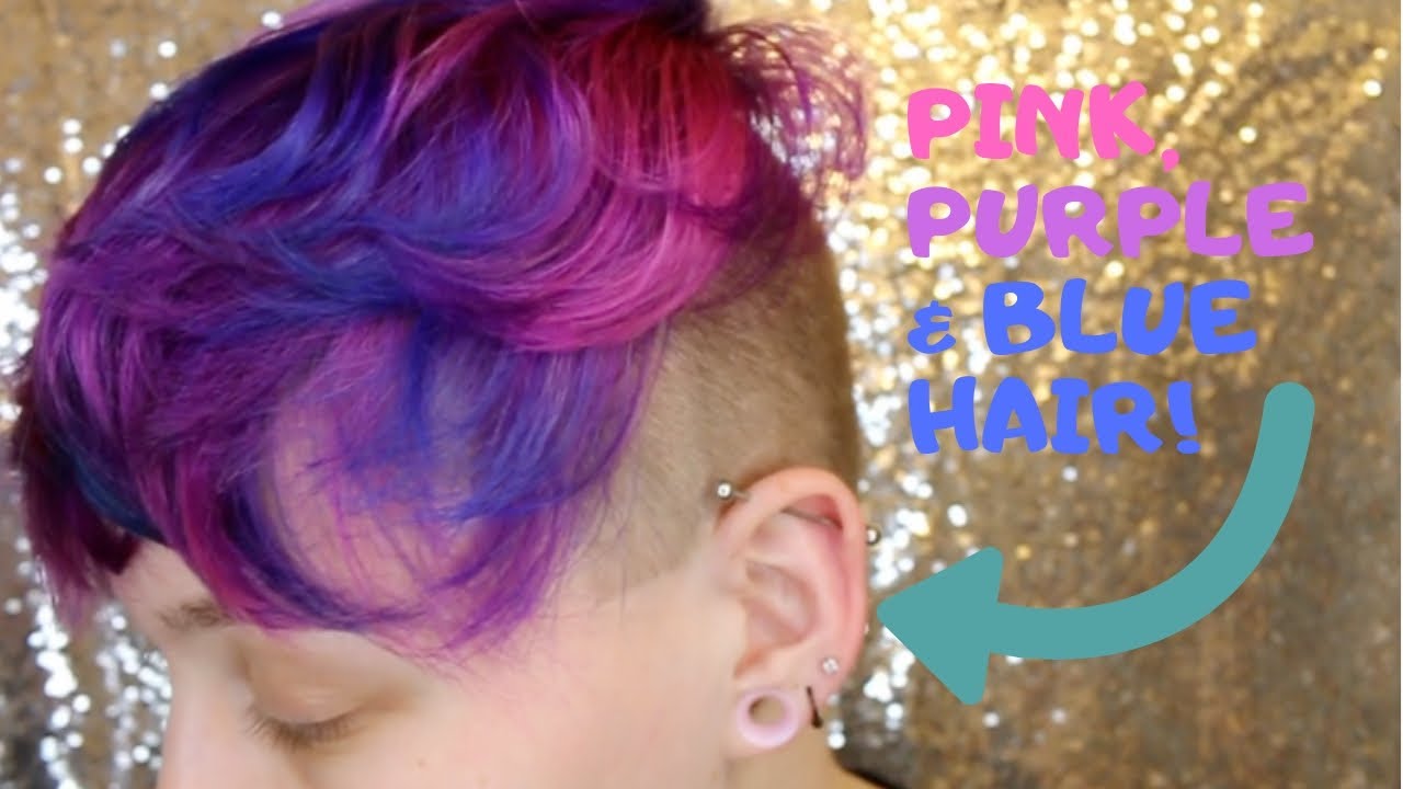 How To Dye Your Hair Blue Purple And Pink Dimensional