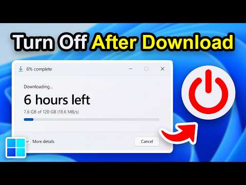 How To Automatically Turn Off PC After Download (Step By Step)