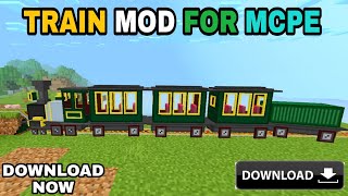 Best Rail 😍 Addon For Minecraft Pe || how to download train mod in minecraft pe screenshot 3