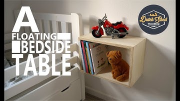 MAKING a $10 floating BEDSIDE table | DIY | Nightstand