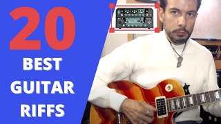 20 BEST Guitar Riffs