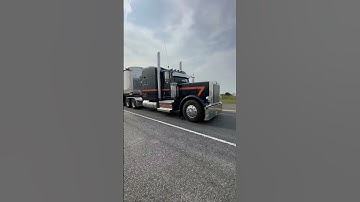 #shorts badass Peterbilt with polished grain trailer.