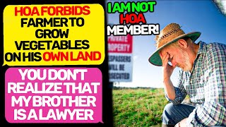 Download Lagu HOA forbids farmer to grow vegetables on his land! I Am not member I Am land  owner r/EntitledPeople MP3
