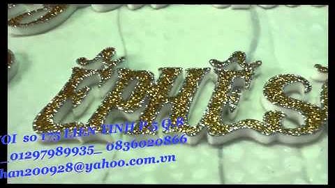 CẮT CHỮ MỐP - CẮT CHỮ XỐP - TRANG TRÍ ĐÁM CƯỚI