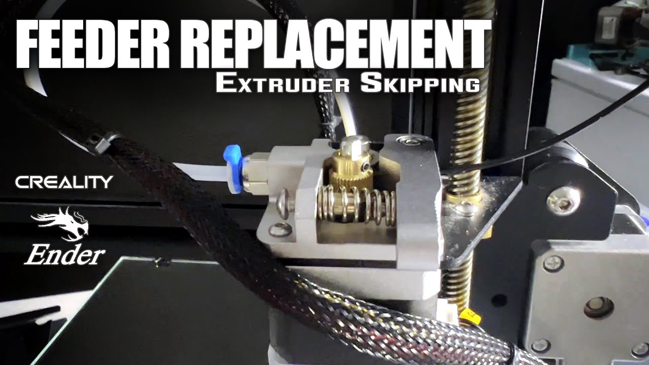Replacing The Filament Feeder With A Metal One - Ender Creality 3 - YouTube