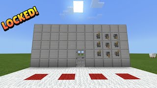 HOW TO MAKE A SECURE COMBINATION DOOR LOCK IN MINECRAFT | SECURE DOOR AND TRAP YOUR FRIENDS |