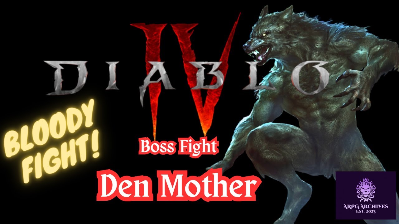 Diablo 4 WT2 Boss Fight - Den Mother