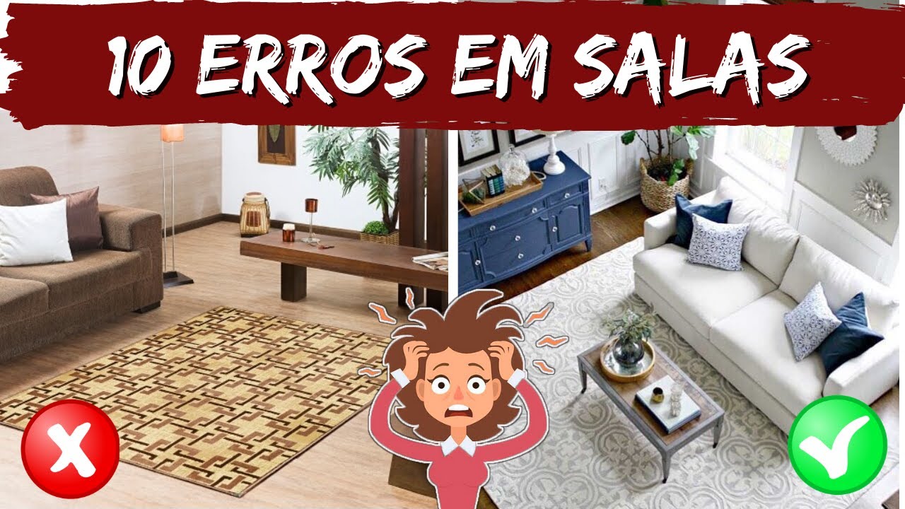 10 ERROS NA DECORAÇÃO DE SALA DE ESTAR - PARA NÃO ERRAR - YouTube