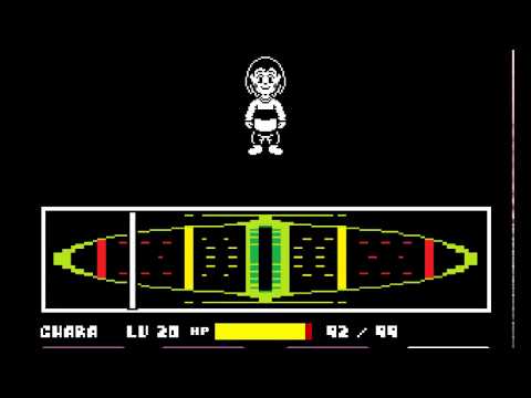 Undertale True Genocide-Chara boss fight.