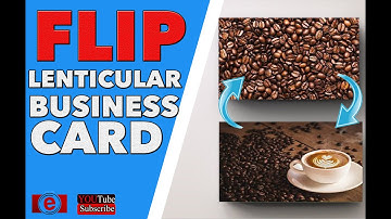 Flip Lenticular Business Cards | Animated Coffee Design | 3D Cards by TwenT3