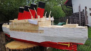 RMS Windsor Castle model before final touches