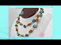 29&quot; Boho Chic Clasp-Free Mixed Materials Beaded Statement Necklace