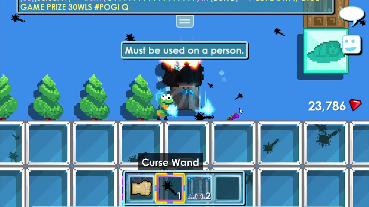 Growtopia You can't use curse wands as food to feed silkworms YouTube