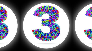 Learn Numbers with Color Balls - Number 3 - Sponsored By Gamavision Csupo Effects