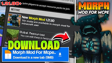 Minecraft PE Morph Mod 1.21.80+ || morph mod mcpe 1.21