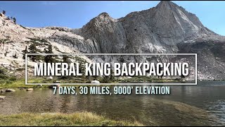 Mineral King Backpacking 2022 in HDR