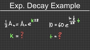 Exponential Decay Example | The Westcoast Math Tutor