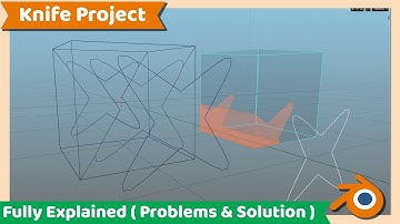 Blender Tutorial : How to use Knife Project ( updated 3.1 )