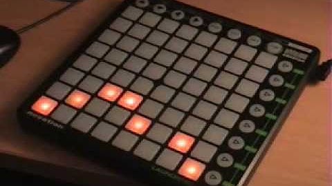 Novation Launchpad running Flip