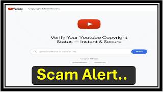 Fellow Youtubers Be Aware of This Scam