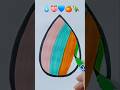 satisfying creative video 💧🍑🦜#creativeartemoji#art#colormixingmagic#mixing