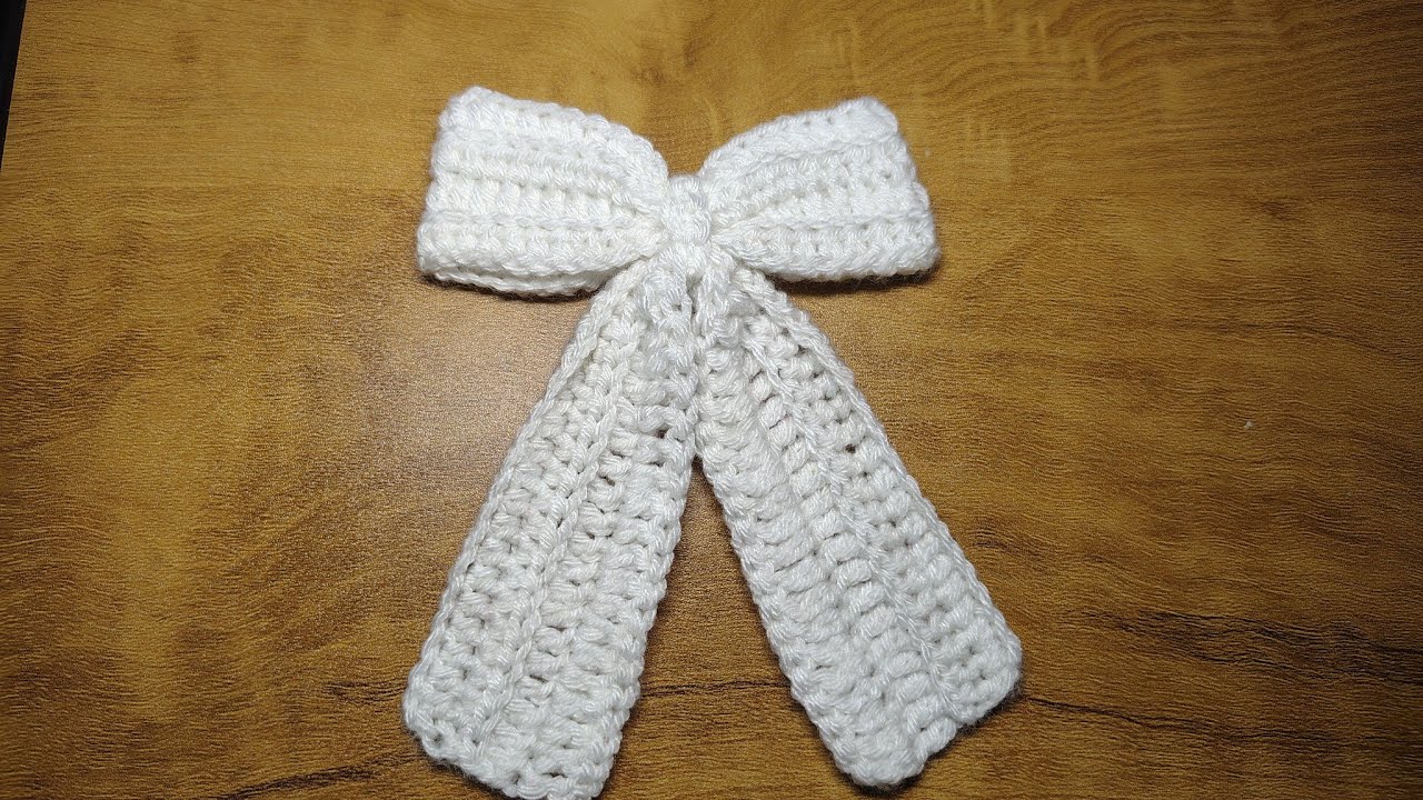  Crochet Hair bow 🎀tutorial in hindi/Crosia se hair bow banana sikhe/Kalpana Tutorials 
